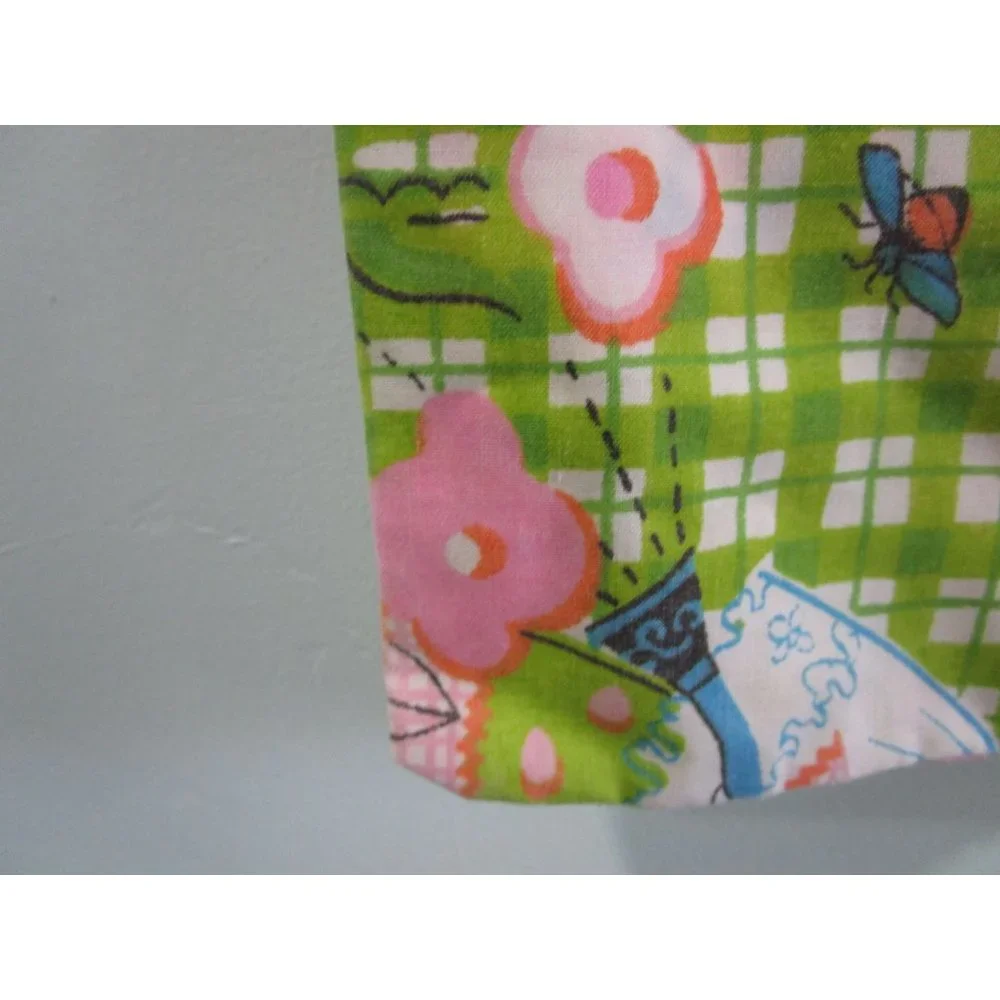 Katies Patchwork Girls Pillowcase Vintage 1970s Sears Girls Bedding Faded GUC - Picture 12 of 12